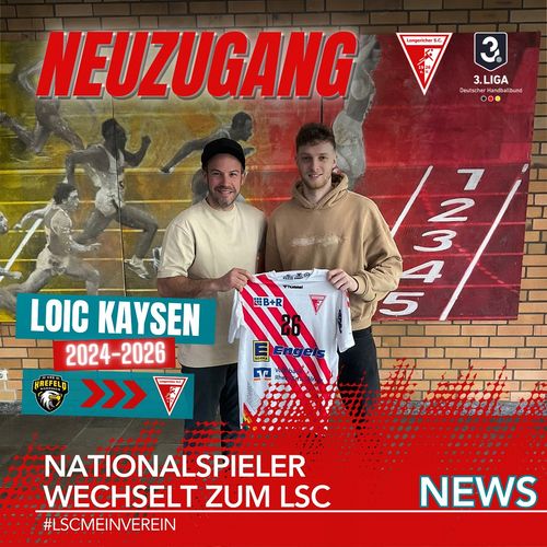 Nationalspiller Loïc Kaysen wiesselt fir déi nei Saison bei de Longericher SC 
