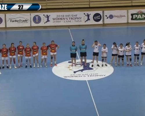 U18 Dammen an de leschte Sekonne mat Gläichspill géint den Aserbaidschan beim IHF/EHF Women's Challenge Trophy